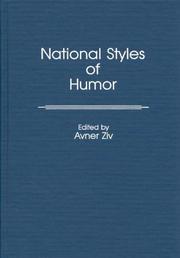 Cover of: National Styles of Humor | Avner Ziv