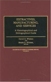 Cover of: Extractives, Manufacturing, and Services by 