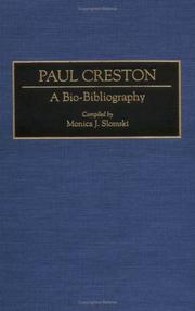 Cover of: Paul Creston: a bio-bibliography