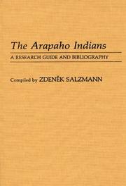 Cover of: The Arapaho Indians by Zdeněk Salzmann