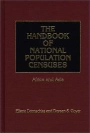 Cover of: The handbook of national population censuses. by Eliane Domschke