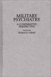 Cover of: Military psychiatry: a comparative perspective