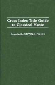 Cover of: Cross index title guide to classical music