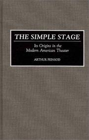 Cover of: The simple stage by Arthur Feinsod