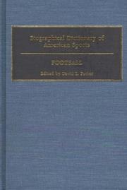 Cover of: Biographical dictionary of American sports. by edited by David L. Porter.