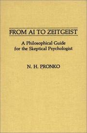 Cover of: From AI to Zeitgeist: a philosophical guide for the skeptical psychologist