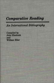 Cover of: Comparative reading: an international bibliography