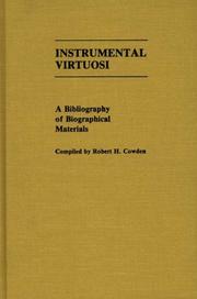 Cover of: Instrumental virtuosi by Robert H. Cowden