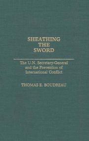 Cover of: Sheathing the Sword | Thomas E. Boudreau