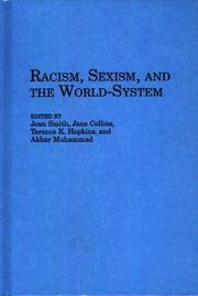 Cover of: Racism, Sexism, and the World-System by 