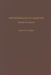 Cover of: Sourcebook in Shinto by Stuart D. B. Picken