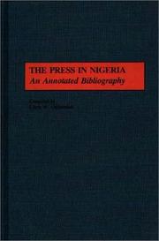 Cover of: press in Nigeria | Chris W. Ogbondah