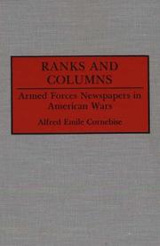 Cover of: Ranks and columns | Alfred E. Cornebise