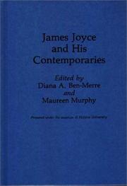 Cover of: James Joyce and his contemporaries by edited by Diana A. Ben-Merre and Maureen Murphy.