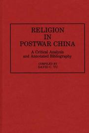 Cover of: Religion in Postwar China | David C. Yu