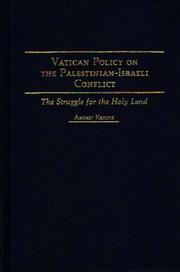 Cover of: Vatican policy on the Palestinian-Israeli conflict by Andrej Kreutz