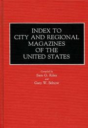 Cover of: Index to city and regional magazines of the United States