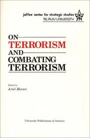 Cover of: On Terrorism and Combating Terrorism by Ariel Merari, Ariel Merari