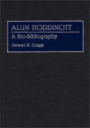 Cover of: Alun Hoddinott by Stewart R. Craggs