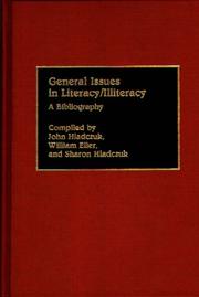 Cover of: General issues in literacy/illiteracy by John Hladczuk