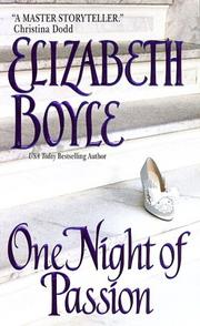 Cover of: One Night of Passion by Elizabeth Boyle