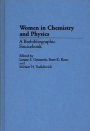 Cover of: Women in Chemistry and Physics: A Biobibliographic Sourcebook
