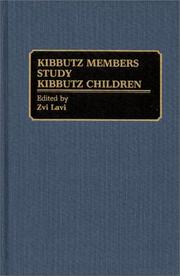 Cover of: Kibbutz members study kibbutz children