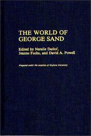 Cover of: The World of George Sand by Natalie Datlof