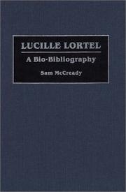 Cover of: Lucille Lortel by Sam McCready