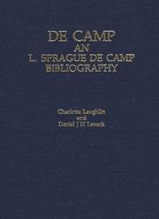 Cover of: Decamp: An L. Sprague de Camp Bibliography