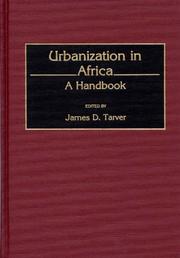 Cover of: Urbanization in Africa: A Handbook