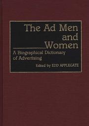 Cover of: The Ad men and women: a biographical dictionary of advertising