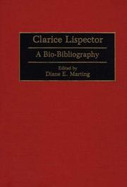 Clarice Lispector by Diane E. Marting