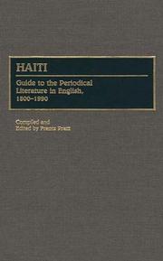 Cover of: Haiti | 