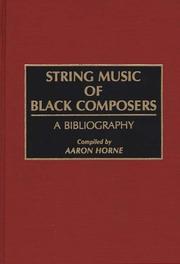 String music of Black composers by Aaron Horne