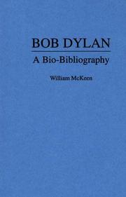 Cover of: Bob Dylan: a bio-bibliography