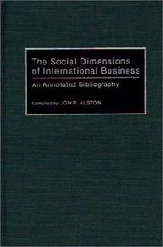 The Social Dimensions of International Business