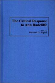 Cover of: The Critical response to Ann Radcliffe