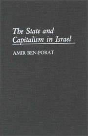 The state and capitalism in Israel by Amir Ben-Porat
