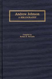 Cover of: Andrew Johnson: a bibliography