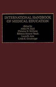 International handbook of medical education by Christine H. McGuire