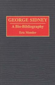 Cover of: George Sidney by Eric Monder