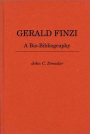 Cover of: Gerald Finzi: a bio-bibliography