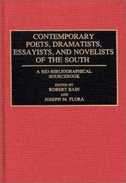 Cover of: Contemporary Poets, Dramatists, Essayists, and Novelists of the South by 