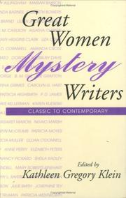 Cover of: Great women mystery writers by Kathleen Gregory Klein