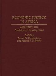 Cover of: Economic Justice in Africa: Adjustment and Sustainable Development (Studies in Human Rights)