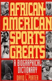 Cover of: African-American Sports Greats by David L. Porter