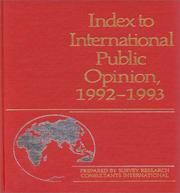 Cover of: Index to International Public Opinion, 1992-1993 (Index to International Public Opinion)
