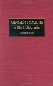 Cover of: Ginger Rogers: a bio-bibliography
