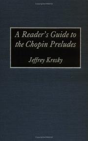 Cover of: A reader's guide to the Chopin Preludes